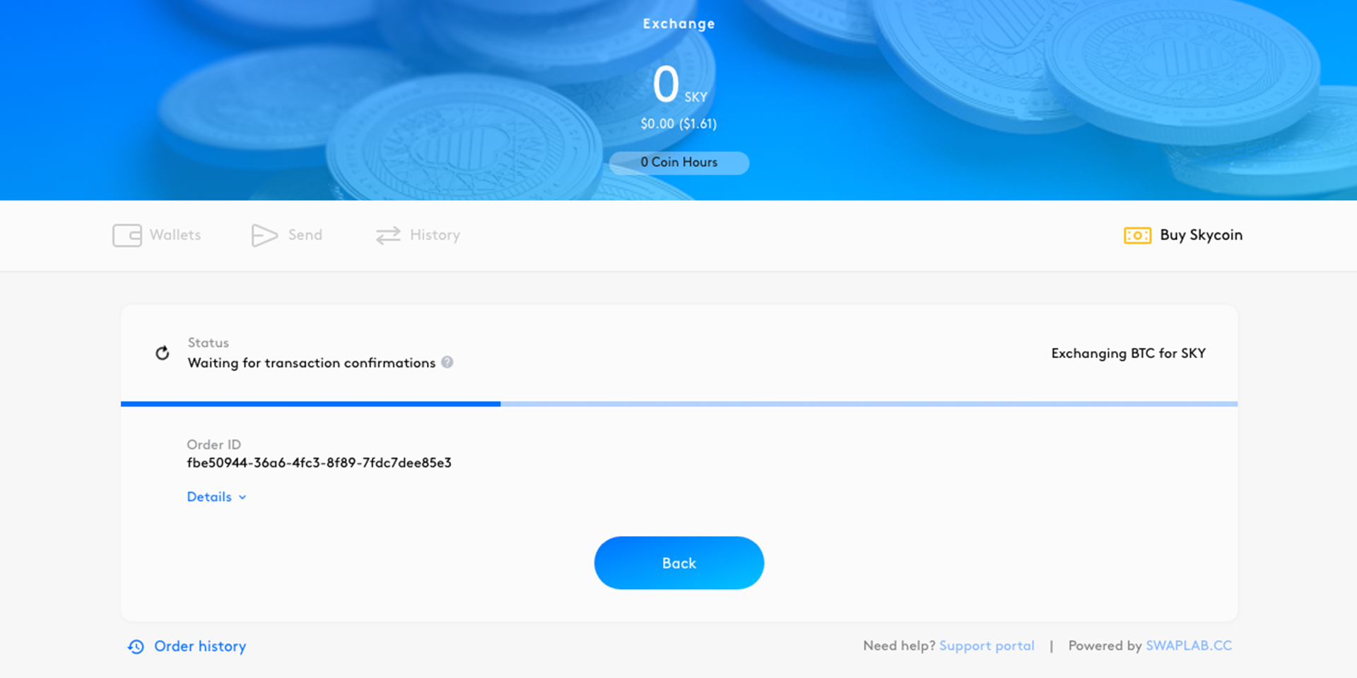 Buy Skycoin with Desktop Wallet