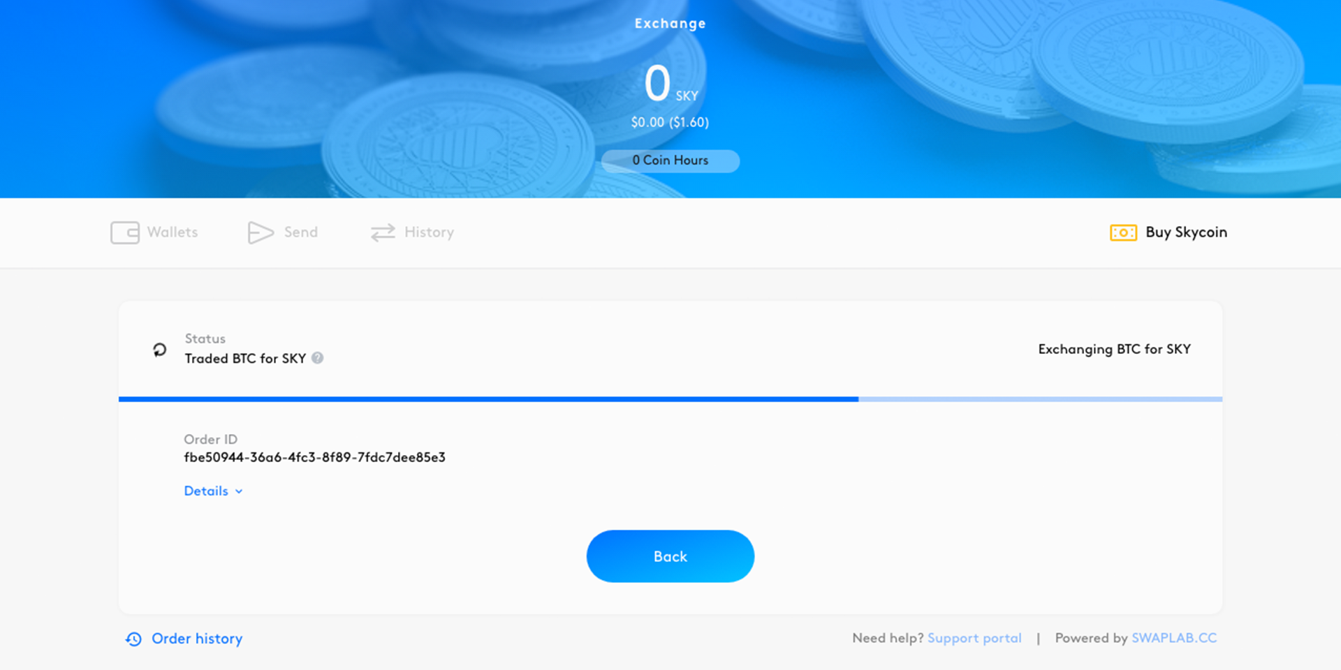 Buy Skycoin with Desktop Wallet