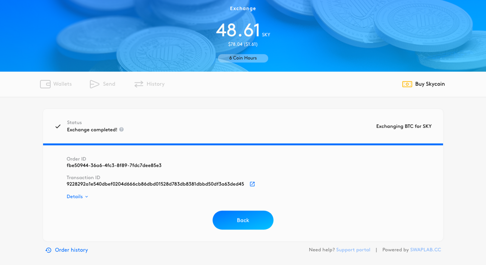 Buy Skycoin with Desktop Wallet